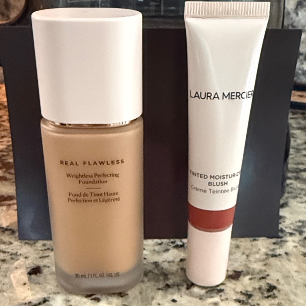 Laura Mercier Bundle Real Flawless Foundation & Tinted Moisturizer Liquid Blush
